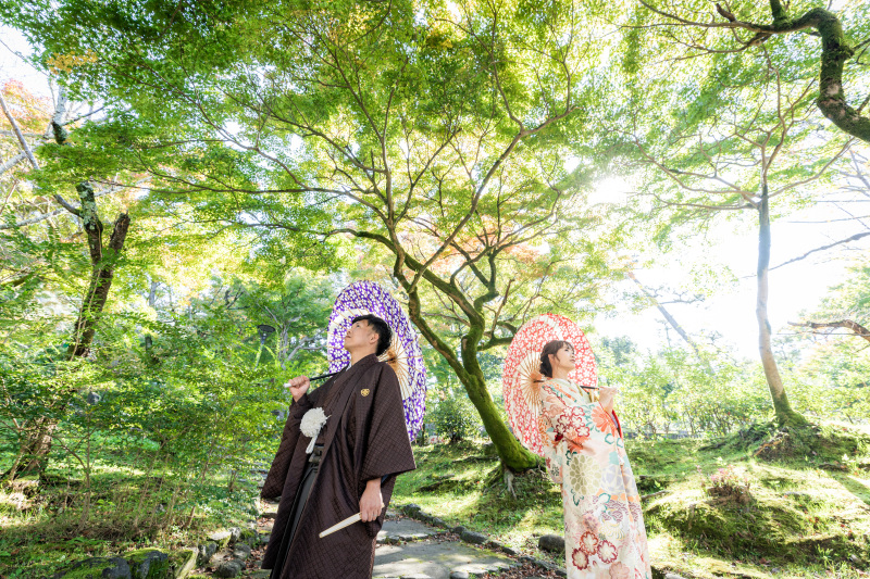 和装2点　円山公園にて