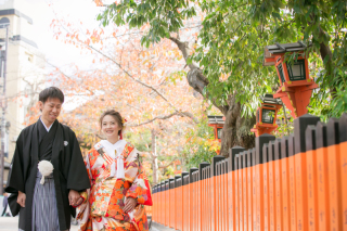 祇園巽橋周辺にて