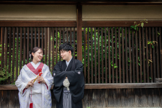 6月の八坂の塔付近にて