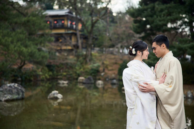 円山公園で白無垢撮影☆