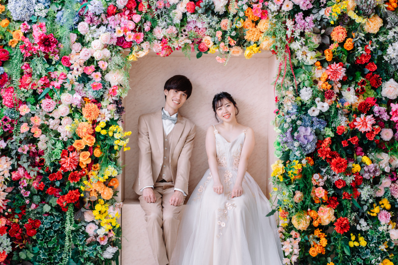 祇園で前撮り、そしてカラフルスタジオで洋装☆