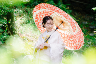 新緑シーズンの萬福寺にて｜白無垢撮影