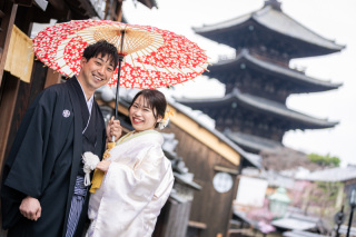 八坂の塔付近にて