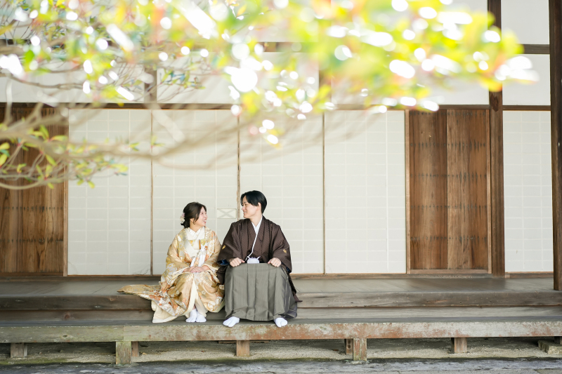 縁側でしっとりと