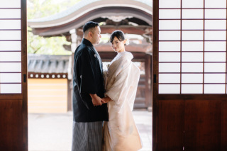 金戒光明寺で白無垢ロケ！