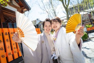 白無垢で和装前撮り