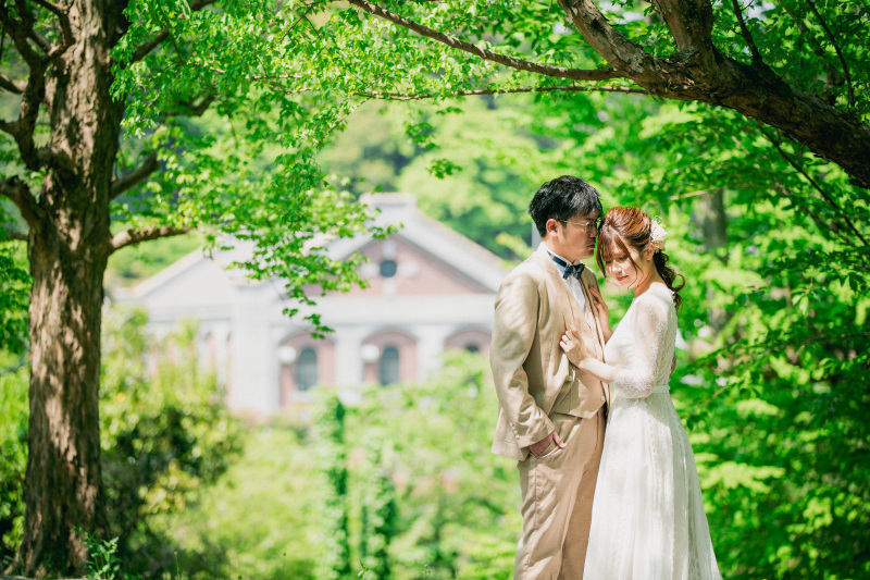 ドレス＋和装　ナチュラルな雰囲気