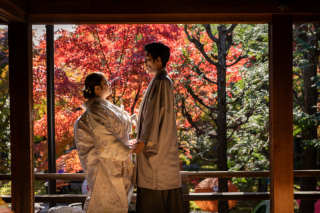 紅葉シーズン、ロケ地2か所で撮影【11月】