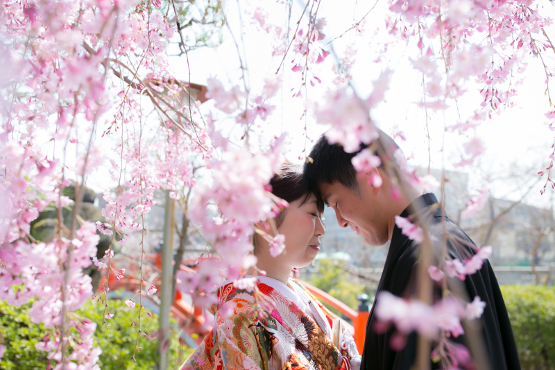 桜が似合う２人