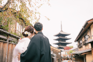 ロケーションもスタジオも　白無垢・色打掛　八坂の塔周辺・スタジオ