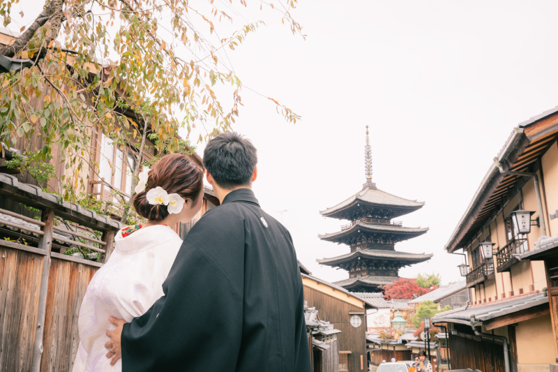 ロケーションもスタジオも　白無垢・色打掛　八坂の塔周辺・スタジオ