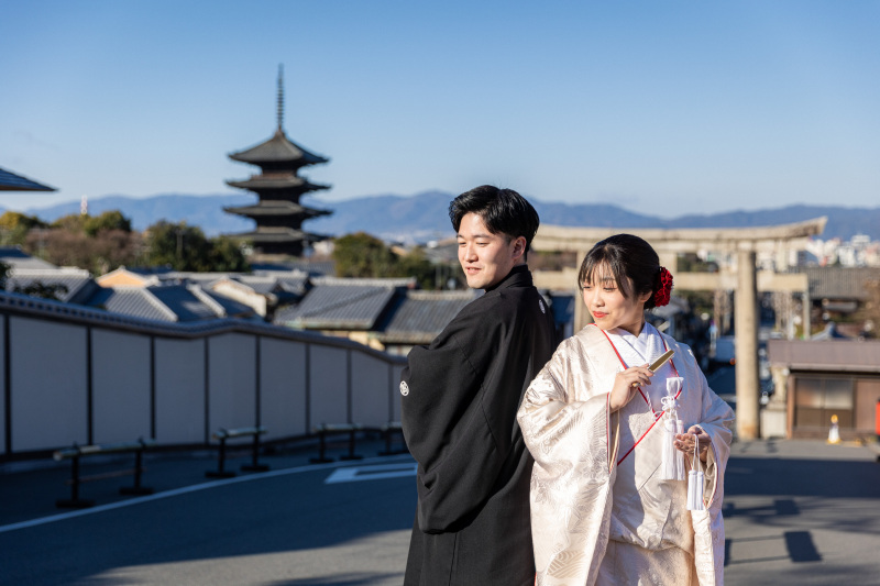 2月|八坂の塔付近付近にて前撮り