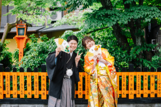 5月上旬　祇園付近にて