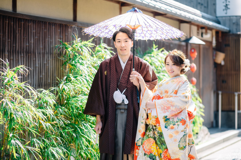 京都の街並みで撮影開始