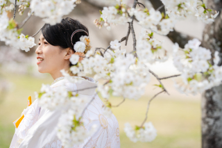 桜シーズンの鴨川付近にて撮影♪