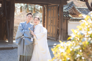 2月の前撮り♪｜毘沙門堂にて