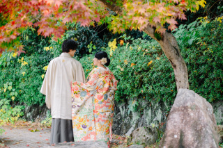 秋シーズン撮影！　八坂＆スタジオ　和装１点