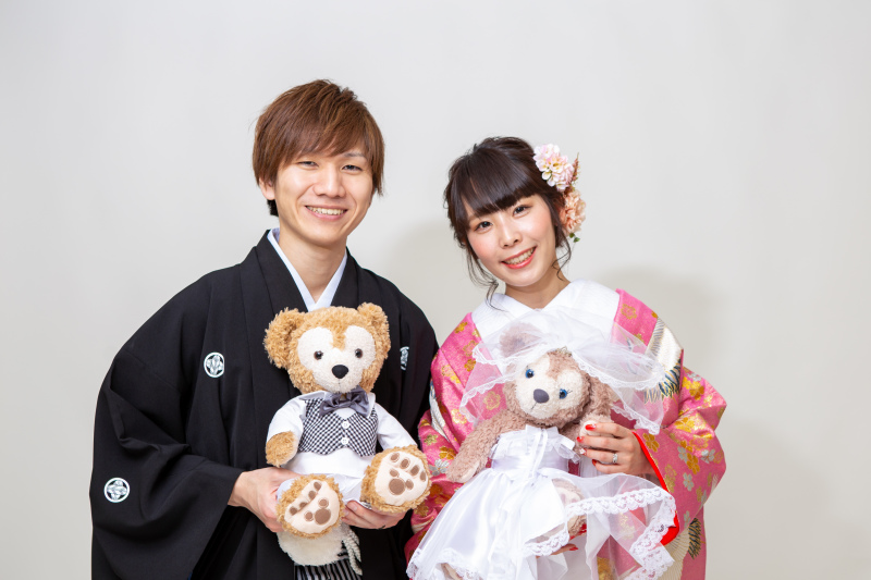 ぬいぐるみと撮影