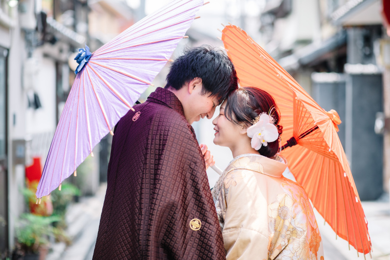 番傘ショットも