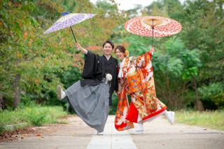 色打掛　八坂の塔周辺にて