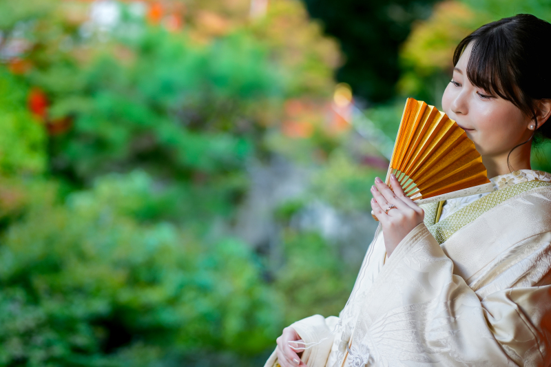 【11月前撮り】毘沙門堂で白無垢ロケ