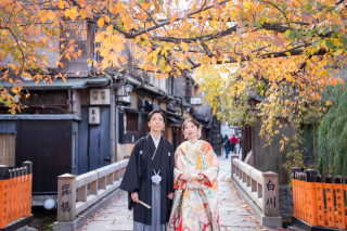 京都の祇園での和装前撮り