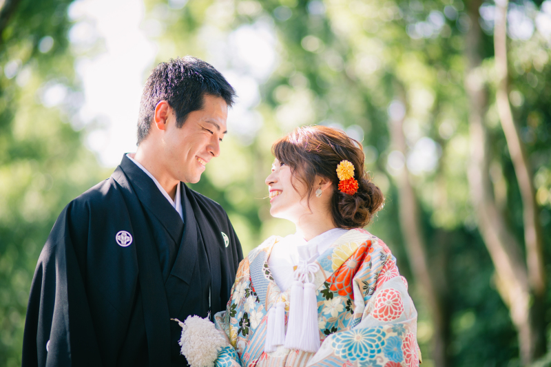 京都の森の中で