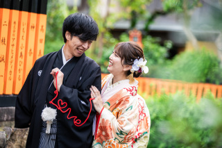 ロケ地2カ所で撮影！色打掛にて！