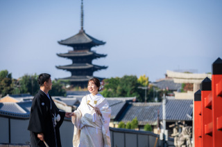 八坂の塔周辺での撮影