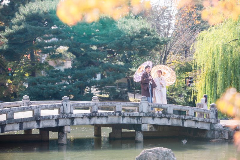 色づき始めた円山公園