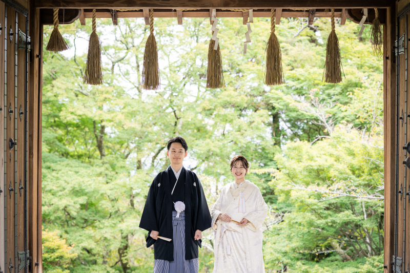 毘沙門堂での和装前撮り