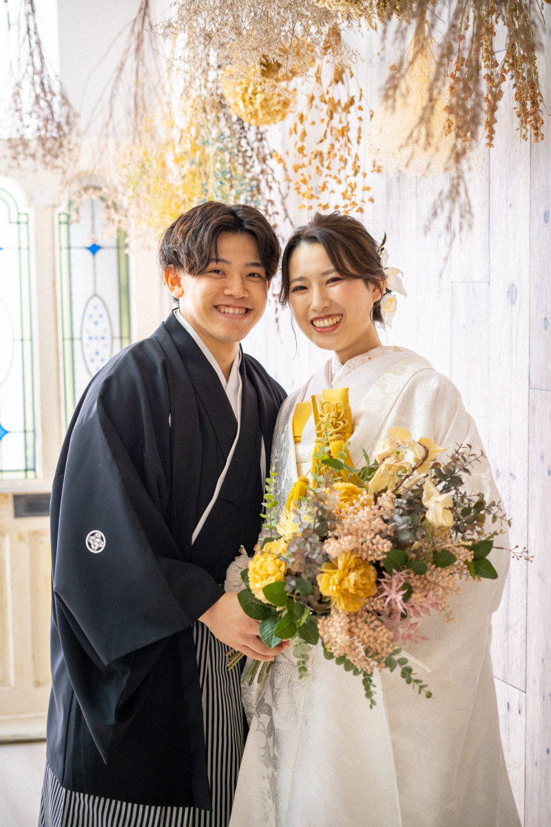 新郎様と一緒に