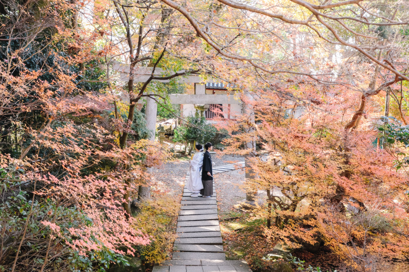 毘沙門堂にてロケ撮影