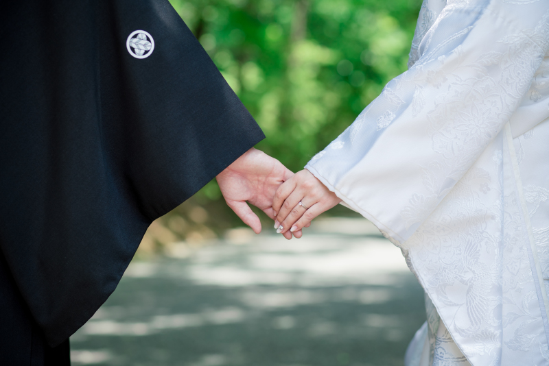 新緑バックに！