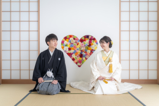 白無垢でスタジオ撮影！