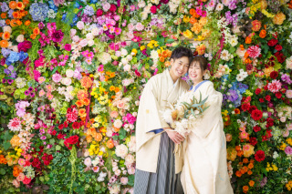 白無垢でロケ撮影＆スタジオ撮影