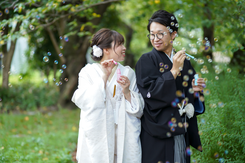 しゃぼん玉が爽やかです