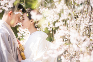 4月　白無垢でロケ撮影！
