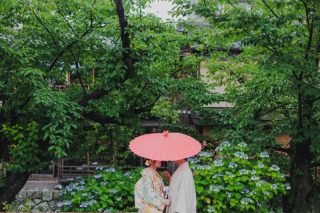 梅雨時期の祇園♪