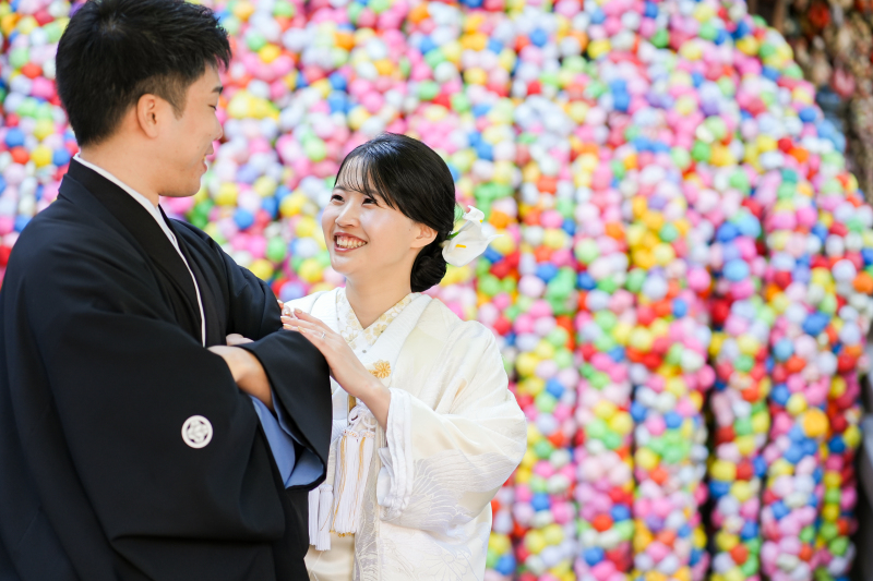 八坂の塔付近にて白無垢撮影！｜10月