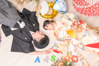 祇園とカラフルスタジオで撮影！