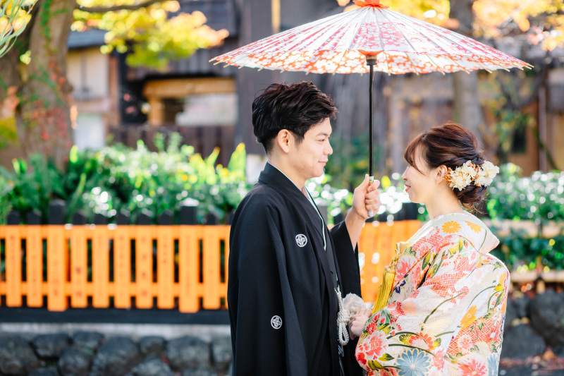 相合傘ショット