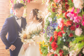 和装もドレスも♡　カラフルスタジオにて