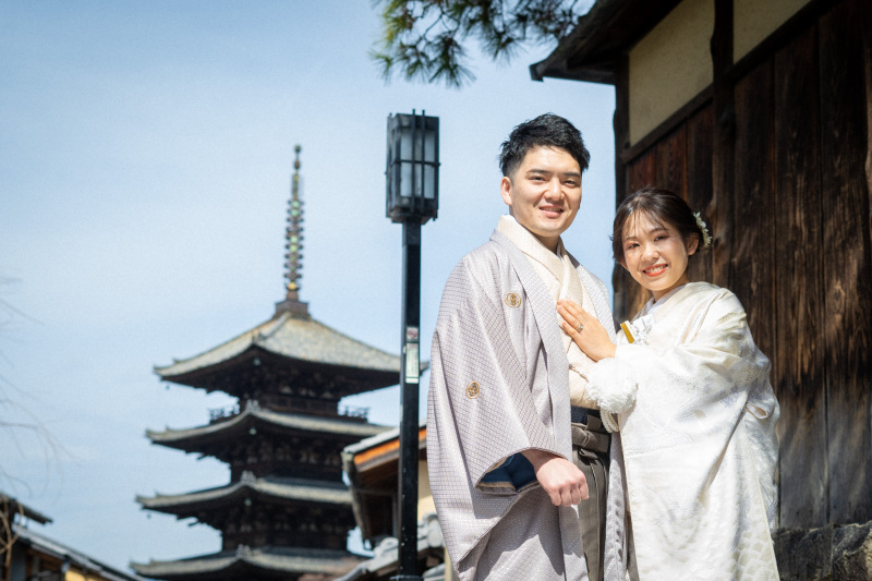 3月下旬、八坂の塔付近で撮影！