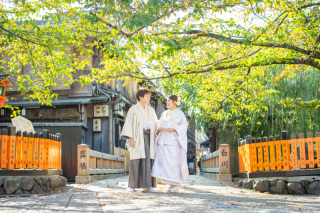 美しい祇園と、白無垢ロケ