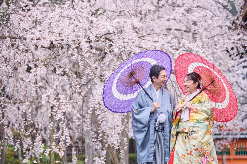 毘沙門堂＆チャペルにて和装2点の撮影