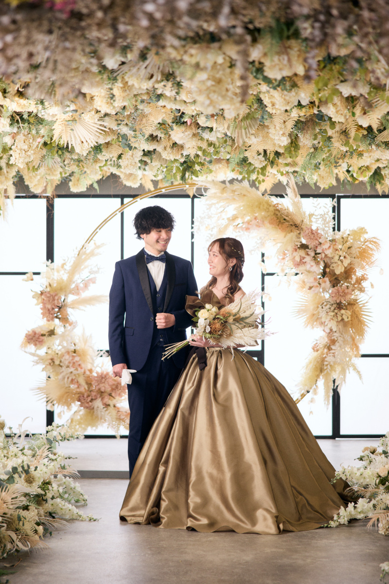 ドレス撮影で撮影