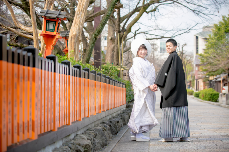 祇園と八坂でお色直しロケ