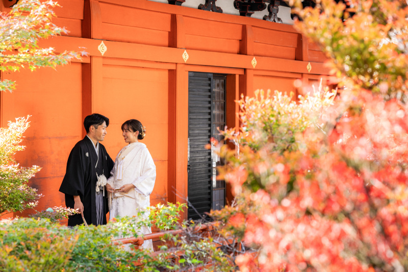 11月の毘沙門堂にて｜白無垢前撮り