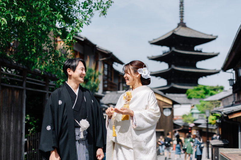 4月下旬、八坂の塔付近にて